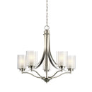 Generation Lighting - 3137305EN3-962 - Five Light Chandelier - Elmwood Park - Brushed Nickel