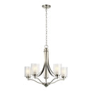 Five Light Chandelier<br /><span style="color:#4AB0CE;">Entrega: 4-10 dias en USA</span><br /><span style="color:#4AB0CE;font-size:60%;">PREGUNTE POR ENTREGA EN PANAMA</span><br />Collection: Elmwood Park<br />Finish: Brushed Nickel