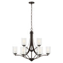 Nine Light Chandelier<br /><span style="color:#4AB0CE;">Entrega: 4-10 dias en USA</span><br /><span style="color:#4AB0CE;font-size:60%;">PREGUNTE POR ENTREGA EN PANAMA</span><br />Collection: Elmwood Park<br />Finish: Bronze