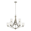 Nine Light Chandelier<br /><span style="color:#4AB0CE;">Entrega: 4-10 dias en USA</span><br /><span style="color:#4AB0CE;font-size:60%;">PREGUNTE POR ENTREGA EN PANAMA</span><br />Collection: Elmwood Park<br />Finish: Brushed Nickel