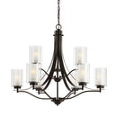 Generation Lighting - 3137309EN3-710 - Nine Light Chandelier - Elmwood Park - Bronze