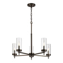 Visual Comfort Studio - 3190305EN-778 - Five Light Chandelier - Zire - Brushed Oil Rubbed Bronze