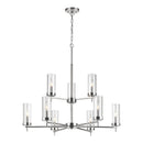 Visual Comfort Studio - 3190309-05 - Nine Light Chandelier - Zire - Chrome
