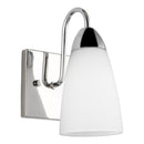 One Light Wall / Bath Sconce<br /><span style="color:#4AB0CE;">Entrega: 11-12 semanas en USA</span><br /><span style="color:#4AB0CE;font-size:60%;">PREGUNTE POR ENTREGA EN PANAMA</span><br />Collection: Seville<br />Finish: Chrome