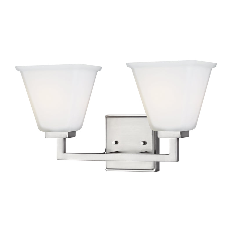 Generation Lighting - 4413702-962 - Two Light Wall / Bath - Ellis Harper - Brushed Nickel