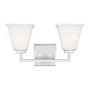 Two Light Wall / Bath<br /><span style="color:#4AB0CE;">Entrega: 4-10 dias en USA</span><br /><span style="color:#4AB0CE;font-size:60%;">PREGUNTE POR ENTREGA EN PANAMA</span><br />Collection: Ellis Harper<br />Finish: Brushed Nickel