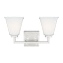 Two Light Wall / Bath<br /><span style="color:#4AB0CE;">Entrega: 4-10 dias en USA</span><br /><span style="color:#4AB0CE;font-size:60%;">PREGUNTE POR ENTREGA EN PANAMA</span><br />Collection: Ellis Harper<br />Finish: Brushed Nickel