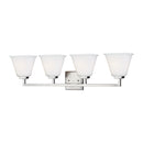 Generation Lighting - 4413704-962 - Four Light Wall / Bath - Ellis Harper - Brushed Nickel