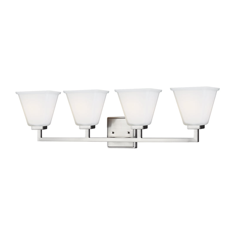 Generation Lighting - 4413704-962 - Four Light Wall / Bath - Ellis Harper - Brushed Nickel