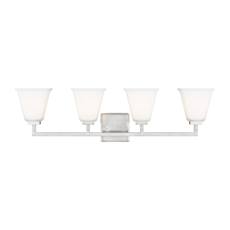 Four Light Wall / Bath<br /><span style="color:#4AB0CE;">Entrega: 4-10 dias en USA</span><br /><span style="color:#4AB0CE;font-size:60%;">PREGUNTE POR ENTREGA EN PANAMA</span><br />Collection: Ellis Harper<br />Finish: Brushed Nickel