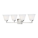 Generation Lighting - 4413704EN3-962 - Four Light Wall / Bath - Ellis Harper - Brushed Nickel