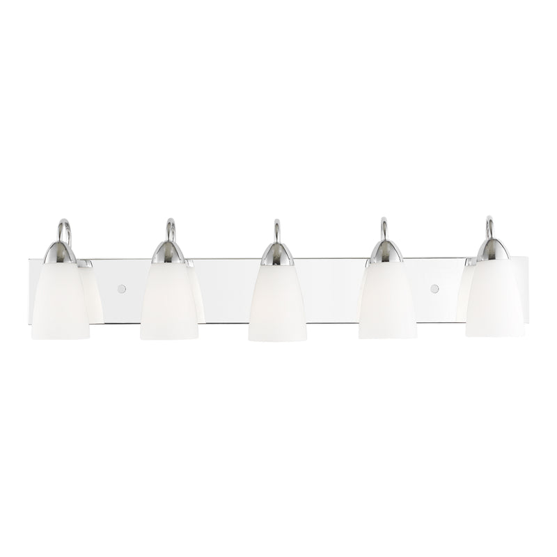 Generation Lighting - 4420205-05 - Five Light Wall / Bath - Seville - Chrome