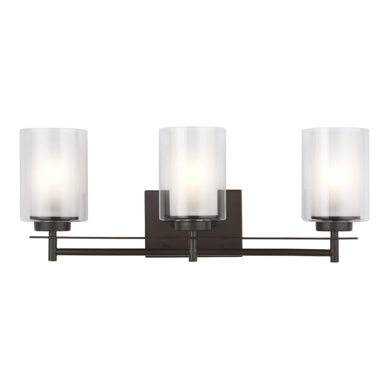 Generation Lighting - 4437303EN3-710 - Three Light Wall / Bath - Elmwood Park - Bronze