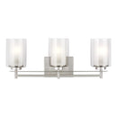 Generation Lighting - 4437303EN3-962 - Three Light Wall / Bath - Elmwood Park - Brushed Nickel