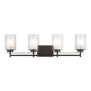 Generation Lighting - 4437304-710 - Four Light Wall/ Bath - Elmwood Park - Bronze