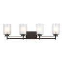 Generation Lighting - 4437304EN3-710 - Four Light Wall/ Bath - Elmwood Park - Bronze