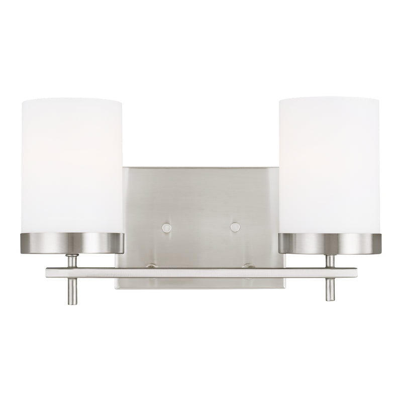 Visual Comfort Studio - 4490302-962 - Two Light Wall / Bath - Zire - Brushed Nickel