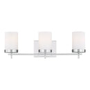 Three Light Wall / Bath<br /><span style="color:#4AB0CE;">Entrega: 4-10 dias en USA</span><br /><span style="color:#4AB0CE;font-size:60%;">PREGUNTE POR ENTREGA EN PANAMA</span><br />Collection: Zire<br />Finish: Chrome