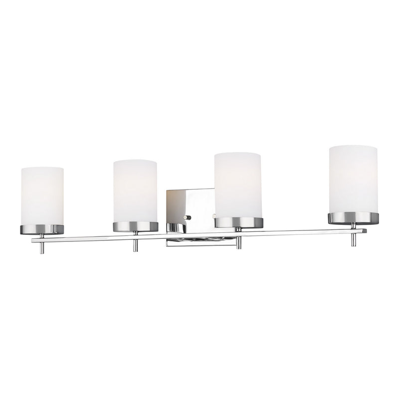 Four Light Wall / Bath<br /><span style="color:#4AB0CE;">Entrega: 4-10 dias en USA</span><br /><span style="color:#4AB0CE;font-size:60%;">PREGUNTE POR ENTREGA EN PANAMA</span><br />Collection: Zire<br />Finish: Chrome
