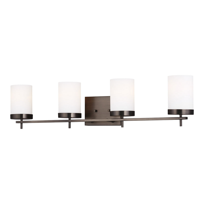 Four Light Wall / Bath<br /><span style="color:#4AB0CE;">Entrega: 4-10 dias en USA</span><br /><span style="color:#4AB0CE;font-size:60%;">PREGUNTE POR ENTREGA EN PANAMA</span><br />Collection: Zire<br />Finish: Brushed Oil Rubbed Bronze