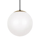 Visual Comfort Studio - 6022EN3-848 - One Light Pendant - Leo - Hanging Globe - Satin Brass