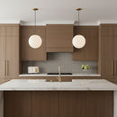 Visual Comfort Studio - 6024-848 - One Light Pendant - Leo - Hanging Globe - Satin Brass