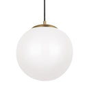 Visual Comfort Studio - 602493S-848 - LED Pendant - Leo - Hanging Globe - Satin Brass