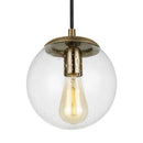 One Light Pendant<br /><span style="color:#4AB0CE;">Entrega: 4-10 dias en USA</span><br /><span style="color:#4AB0CE;font-size:60%;">PREGUNTE POR ENTREGA EN PANAMA</span><br />Collection: Leo - Hanging Globe<br />Finish: Satin Brass