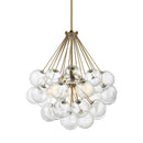 Three Light Pendant<br /><span style="color:#4AB0CE;">Entrega: 4-10 dias en USA</span><br /><span style="color:#4AB0CE;font-size:60%;">PREGUNTE POR ENTREGA EN PANAMA</span><br />Collection: Bronzeville<br />Finish: Satin Brass