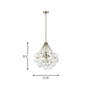 Three Light Pendant<br /><span style="color:#4AB0CE;">Entrega: 4-10 dias en USA</span><br /><span style="color:#4AB0CE;font-size:60%;">PREGUNTE POR ENTREGA EN PANAMA</span><br />Collection: Bronzeville<br />Finish: Satin Brass