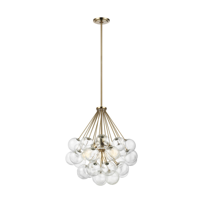 Three Light Pendant<br /><span style="color:#4AB0CE;">Entrega: 4-10 dias en USA</span><br /><span style="color:#4AB0CE;font-size:60%;">PREGUNTE POR ENTREGA EN PANAMA</span><br />Collection: Bronzeville<br />Finish: Satin Brass