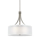 Generation Lighting - 6537303EN3-962 - Three Light Pendant - Elmwood Park - Brushed Nickel