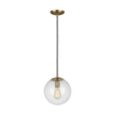One Light Pendant<br /><span style="color:#4AB0CE;">Entrega: 4-10 dias en USA</span><br /><span style="color:#4AB0CE;font-size:60%;">PREGUNTE POR ENTREGA EN PANAMA</span><br />Collection: Leo - Hanging Globe<br />Finish: Satin Brass