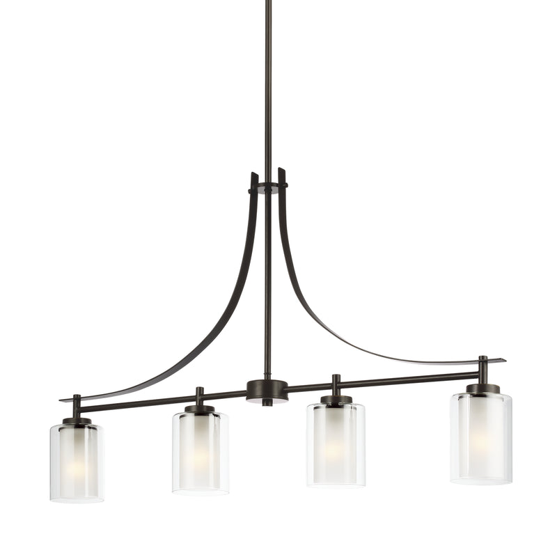 Four Light Island Pendant<br /><span style="color:#4AB0CE;">Entrega: 4-10 dias en USA</span><br /><span style="color:#4AB0CE;font-size:60%;">PREGUNTE POR ENTREGA EN PANAMA</span><br />Collection: Elmwood Park<br />Finish: Bronze