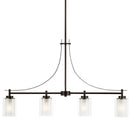 Generation Lighting - 6637304-710 - Four Light Island Pendant - Elmwood Park - Bronze