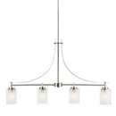 Four Light Island Pendant<br /><span style="color:#4AB0CE;">Entrega: 4-10 dias en USA</span><br /><span style="color:#4AB0CE;font-size:60%;">PREGUNTE POR ENTREGA EN PANAMA</span><br />Collection: Elmwood Park<br />Finish: Brushed Nickel