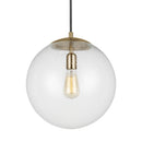 Visual Comfort Studio - 6801801-848 - One Light Pendant - Leo - Hanging Globe - Satin Brass