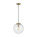 One Light Pendant<br /><span style="color:#4AB0CE;">Entrega: 4-10 dias en USA</span><br /><span style="color:#4AB0CE;font-size:60%;">PREGUNTE POR ENTREGA EN PANAMA</span><br />Collection: Leo - Hanging Globe<br />Finish: Satin Brass