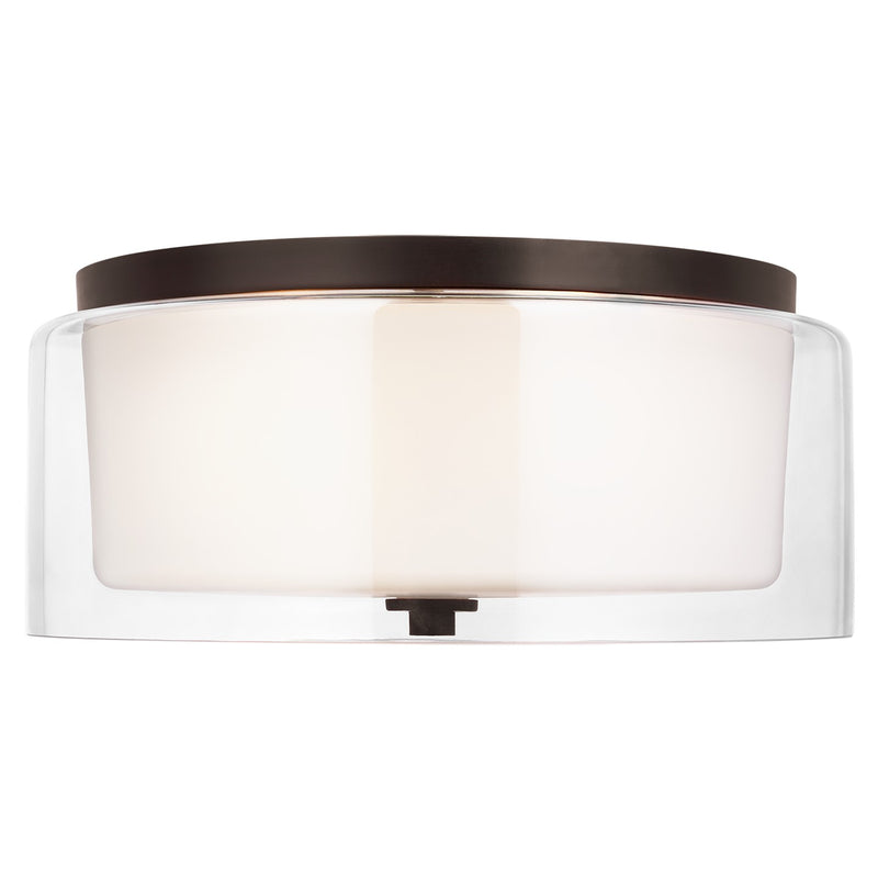 Generation Lighting - 7537302-710 - Two Light Flush Mount - Elmwood Park - Bronze