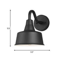 One Light Outdoor Wall Lantern<br /><span style="color:#4AB0CE;">Entrega: 4-10 dias en USA</span><br /><span style="color:#4AB0CE;font-size:60%;">PREGUNTE POR ENTREGA EN PANAMA</span><br />Collection: Barn Light<br />Finish: Black