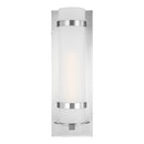 Generation Lighting - 8718301EN3-04 - One Light Outdoor Wall Lantern - Alban - Satin Aluminum