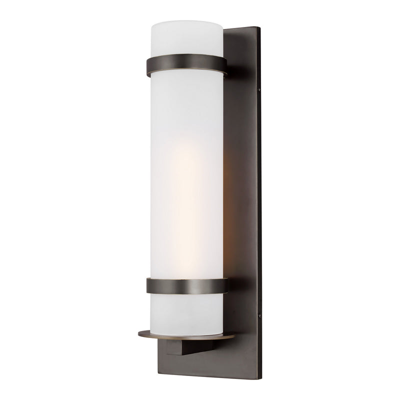 One Light Outdoor Wall Lantern<br /><span style="color:#4AB0CE;">Entrega: 4-10 dias en USA</span><br /><span style="color:#4AB0CE;font-size:60%;">PREGUNTE POR ENTREGA EN PANAMA</span><br />Collection: Alban<br />Finish: Antique Bronze