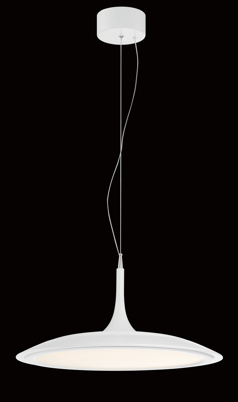 George Kovacs - P1781-044B-L - LED Pendant - Hover - Matte White