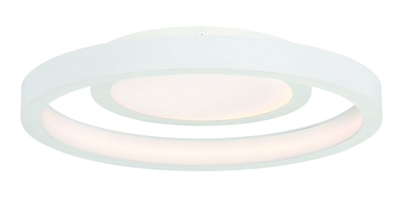 George Kovacs - P2015-044-L - LED Flush Mount - Knock Out - White