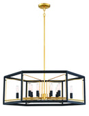 Metropolitan - N7855-707 - 12 Light Pendant - Sable Point - Sand Coal With Honey Gold Acce