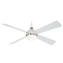 Minka Aire - F623L-WHF/BN - 54" Ceiling Fan - Orb - Flat White With Brushed Nickel