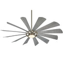 Minka Aire - F870L-BS - 65" Ceiling Fan - Windmolen - Brushed Steel