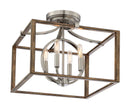 Minka-Lavery - 4013-280 - Four Light Semi Flush Mount - Country Estates - Brush Nickel