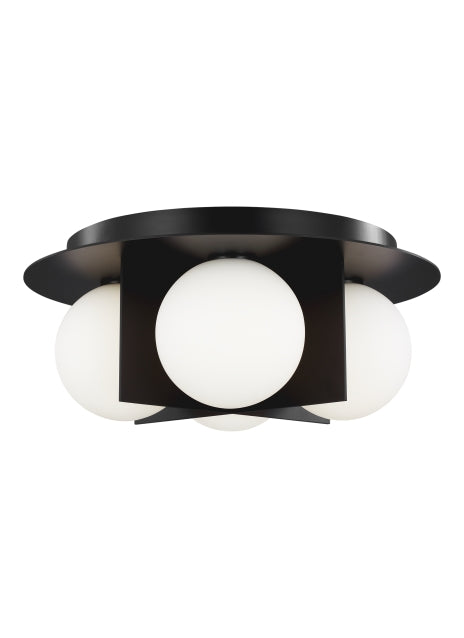 Visual Comfort Modern - 700FMOBLB - LED Flush Mount - Orbel - Matte Black