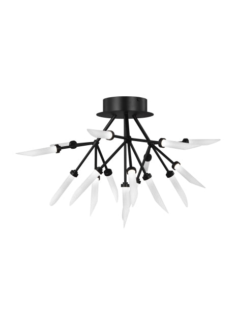 Visual Comfort Modern - 700FMSPRB-LED927 - LED Flush Mount - Spur - Matte Black